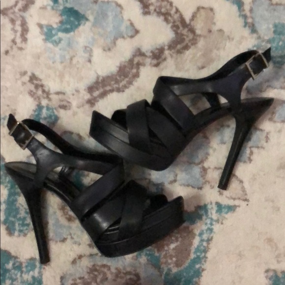 Jessica Simpson Shoes - Jessica Simpson black leather heeled sandals